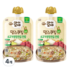 아이꼬야 맘스쿠킹 레토르트 이유식 100g, 100g, 소고기 된장전골 진..., 4개 100g × 소고기 된장전골 진밥 × 4개 섬네일