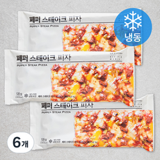 라쿠치나 페퍼 스테이크 피자 (냉동), 120g, 6개