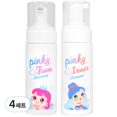 핑크공주 키즈 버블 폼 클렌징 + 이너 클렌저 세트, 4세트