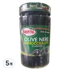 Berni 씨없는 블랙 올리브, 5개, 290g