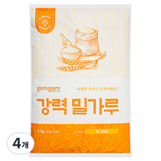곰곰 강력 밀가루, 3kg, 4개
