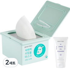 듀이트리 스페셜 픽앤퀵 뽑아쓰는 마스크 카밍풀 + 하이아미노 폼 50ml, 2세트