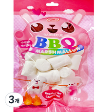 BBQ 바베큐용 머쉬멜로, 90g, 3개