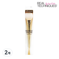 Real Techniques 볼드 메탈즈 100 아치드 파우더 브러쉬, 2개