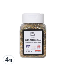딜리셔스마켓 텍사스 스테이크 시즈닝, 90g, 4개