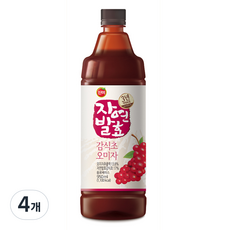 진미 3년숙성 자연발효 감식초 오미자, 950ml, 4개
