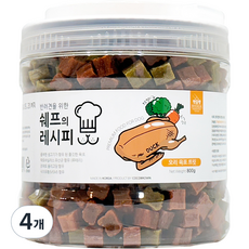 펫슐랭 쉐프의 레시피-오리 육포 트릿 간식, 오리육포, 800g, 4개