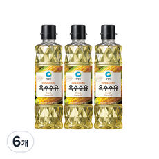 청정원 옥수수유, 500ml, 6개