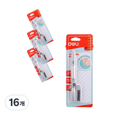 deLi 得力 合金支架式圓規 銀色 E8607, 16個