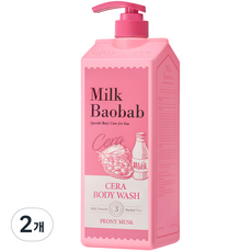 밀크바오밥 세라 바디워시 피오니머스크, 1200ml, 2개