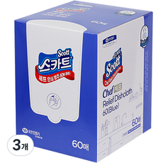 스카트 셰프 안심 행주, 60개입, 3개