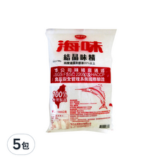 味丹 海味味素, 1kg, 5包