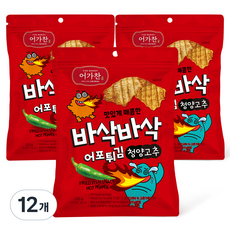 어가찬 바삭바삭 어포튀김 청양고추맛, 100g, 12개