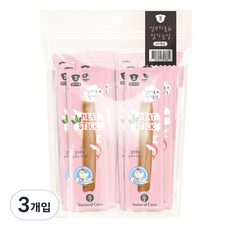 네츄럴코어 미트스틱 강아지간식 20p, 혼합맛(실꼬리돔/닭가슴살), 140g, 3개 - 네츄럴코어미트스틱