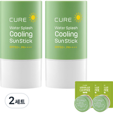 김정문알로에 큐어 쿨링 선스틱 SPF5...