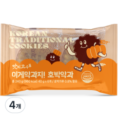 맛의고수 이게약과지 호박약과 6p, 240g, 4개