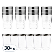 쓱싹 아리아 플라스틱 다회용 소주잔 60ml, 6개입, 30개