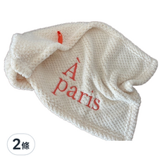 擦手巾 50 x 30cm a paris/白色, 1入, 2條