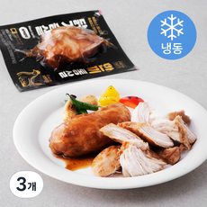 한끼통살 닭가슴살 블랙갈릭 (냉동), 100g, 3개