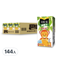 美粒果 清果汁柳橙綜合果汁鋁箔包 250ml*24, 144入