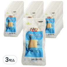 스팀푸드 애완동물 간식 30p 통살/소시지, 담백한 닭고기맛, 20g, 3박스