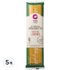 청정원 이탈리아 정통 스파게티면, 500g, 5개