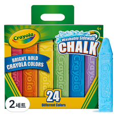 Crayola 繪兒樂 可水洗水性粉筆戶外用 536214, 48個