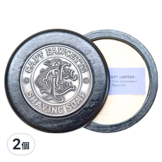 CAPTAIN FAWCETT 豪華經典 刮鬍皂&刮鬍碗 菸草琥珀，110g, 2個