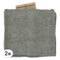 MUJI 無印良品 圈絨束髮帶 粗, 灰色, 2條