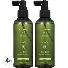 아브카 두피케어 탈모증상완화 티트리 헤어토닉, 200ml, 4개 4개, 200ml
