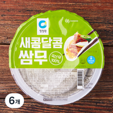 청정원 새콤달콤 쌈무, 340g, 6개
