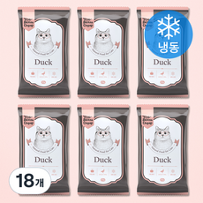 토빈즈챱 고양이 화식사료 (냉동), 50g, 18개, 오리