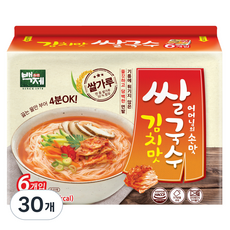 백제 김치맛 쌀국수 멀티팩, 92g, ...