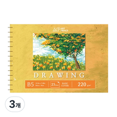 DOOSUNG PAPER Art Prince繪圖春季素描本 220g D01, 3個, 25張, B5