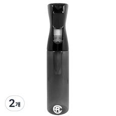에어라파 압축 스프레이 분무기 대형 300ml, 올블랙, 2개