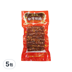 新東陽 原味台灣臘腸, 精選上等腿肉, 高粱酒及獨家香料醃漬, 傳統古法手工製成, 300g, 5包
