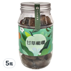 水里鄉農會 甘草橄欖, 280g/罐, 5瓶