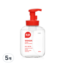 비앤비 거품형 용기 젖병세정제, 450ml, 5개