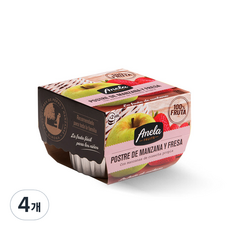 아넬라 생과일 프리미엄 디저트 과일퓨레 2p, 딸기, 200g, 4개