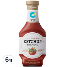대상 청정원 진한케찹, 500g, 6개