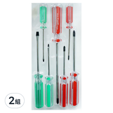 XIONGLIWANG 螺絲起子組合,7件套裝,十字一字螺絲刀,家用維修工具組, 2組