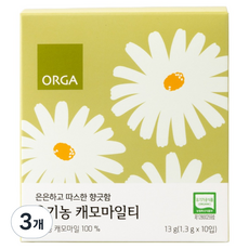 올가홀푸드 유기농 캐모마일티, 3개, 10개입, 1.3g