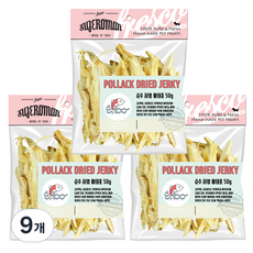 수제로만 순수 저염 황태포 건조간식 50g, 황태포맛, 9개