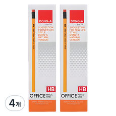 DONG-A 辦公室鉛筆 原 HB, 48個, 黃色的