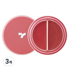 토니모리 치크톤 립 앤 치크 듀오밤 4.8g, 06 앤티스레드, 3개