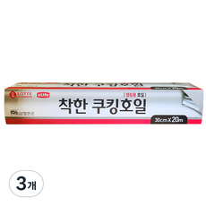 롯데이라이프 착한 쿠킹호일 30cm x 20m, 3개