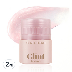 Glint 립세린, 02 핑크 스파클, 15ml, 2개