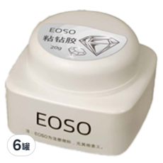 EOSO 黏鑽膠, 超強彈力, 20g, 6罐