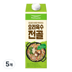 풀무원 요리육수 전골, 1000ml, 5개