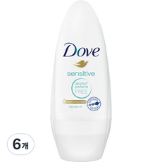 도브 센서티브 데오드란트 롤온, 40ml, 6개